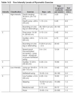 Plyo Chart of Intensity